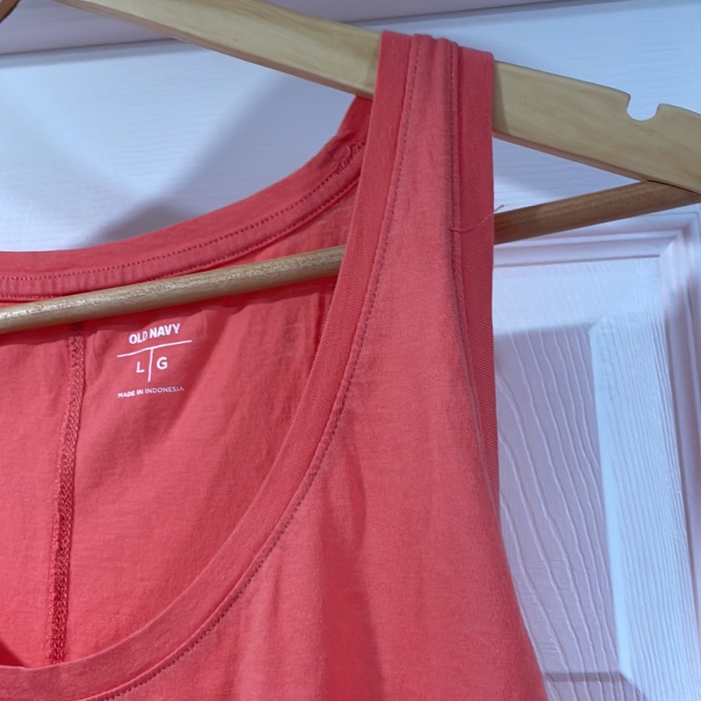 NWT Old navy Coral racerback tank size large - Picture 3 of 6